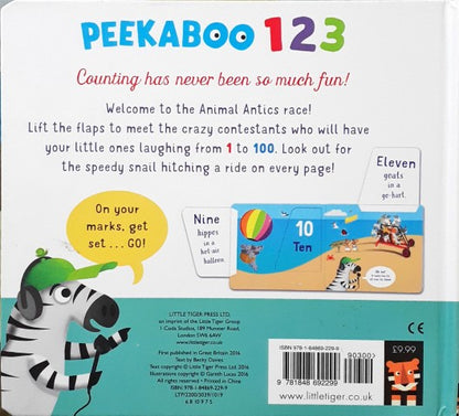 Peekaboo 123 A Gareth Lucas Lift The Flap Book