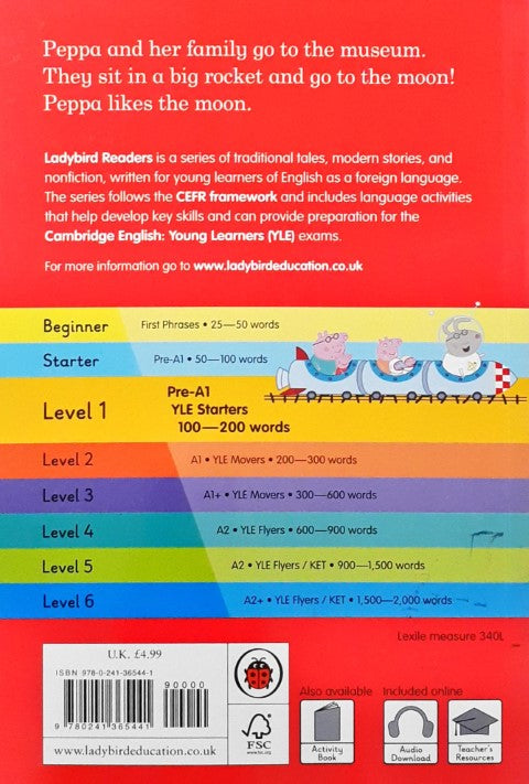 Read It Yourself With Ladybird Level 1 Peppa Pig Going to the Moon (Large PB)