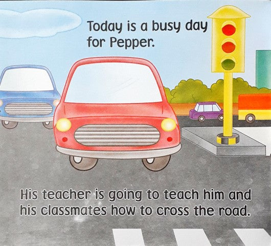 Pepper Crosses the Road