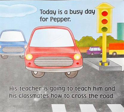 Pepper Crosses the Road