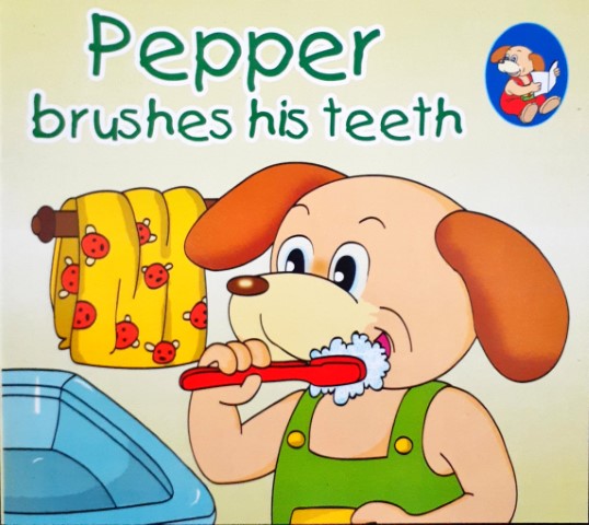 Pepper Brushes His Teeth