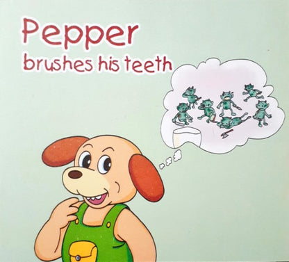 Pepper Brushes His Teeth