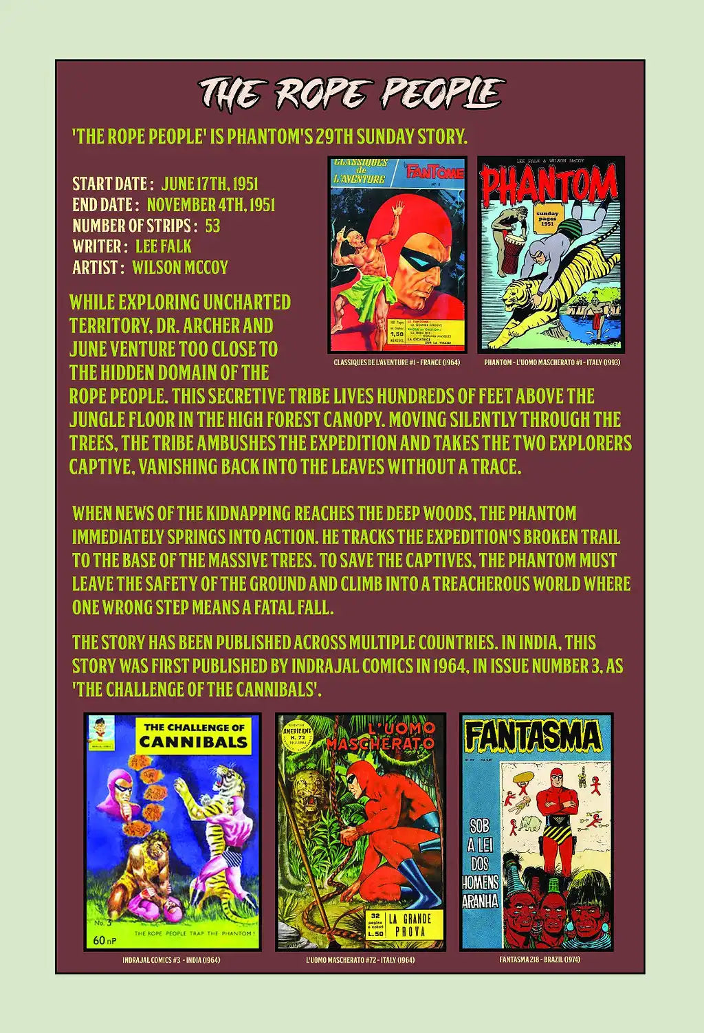 The Phantom #30 : The Rope People