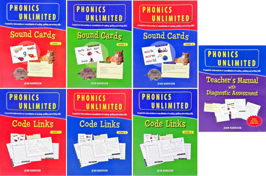 Phonics Unlimited Reading, Spelling and Writing : Complete Set of 7 Books