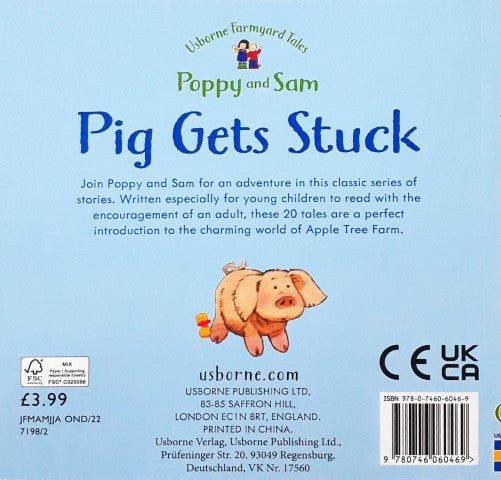 Usborne Farmyard Tales 1 Poppy and Sam Pig Gets Stuck