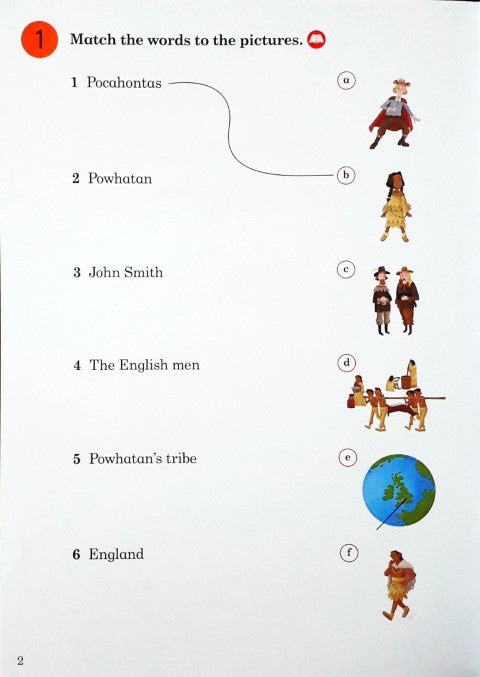 Ladybird Readers Level 2 Pocahontas Activity Book
