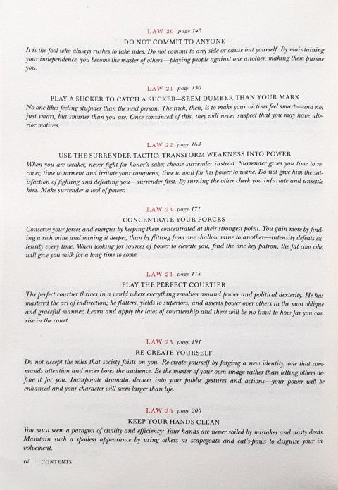 The 48 Laws of Power