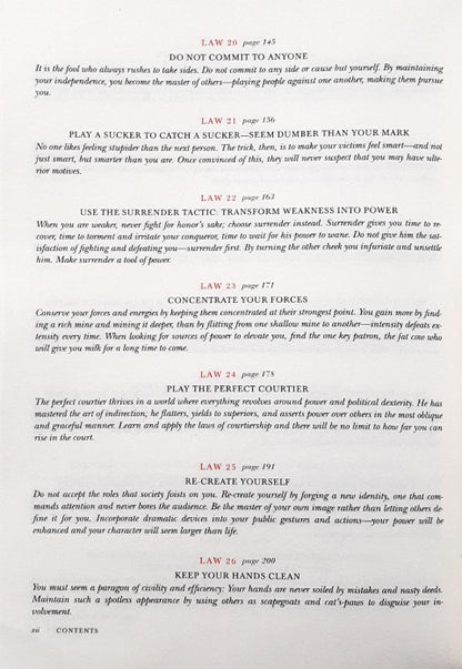 The 48 Laws of Power