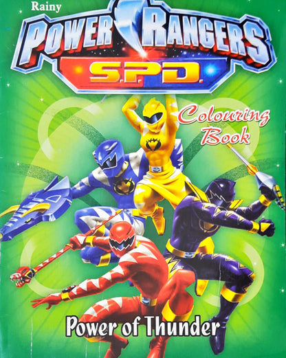Power Rangers Power Thunder Colouring Book