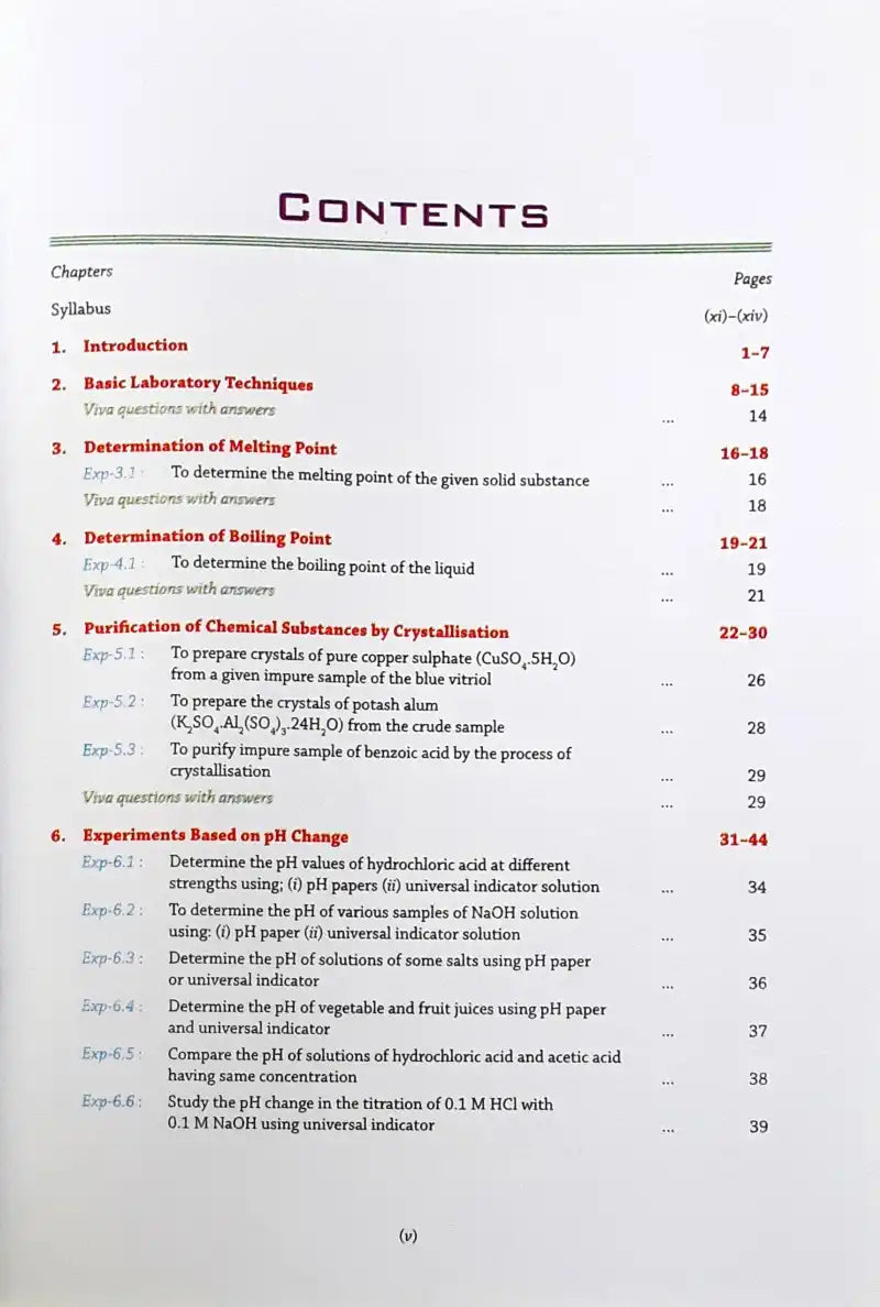 Comprehensive Practical Chemistry Class 11 : CBSE