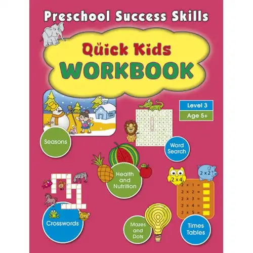 Preschool Success Skills : Quick Kids Workbook | Level 3