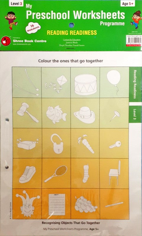 Level A Books Worksheets.pdf Reading Readiness Worksheets Level 3 – Books and You