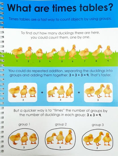 Times Tables - Wipe and Clean Workbook With Pen & Flash Cards (Priddy Learning)