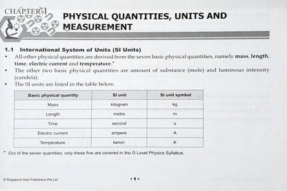 SAP Quick Exam Notes Physics