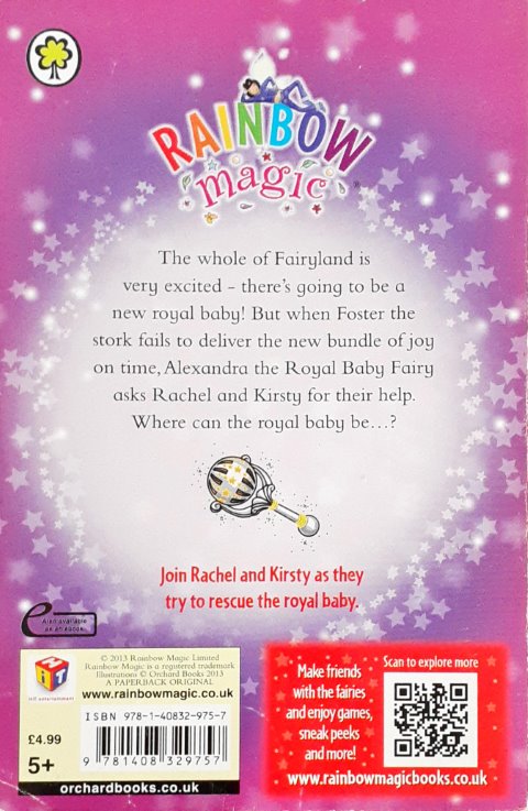 Rainbow Magic Alexandra The Royal Baby Fairy