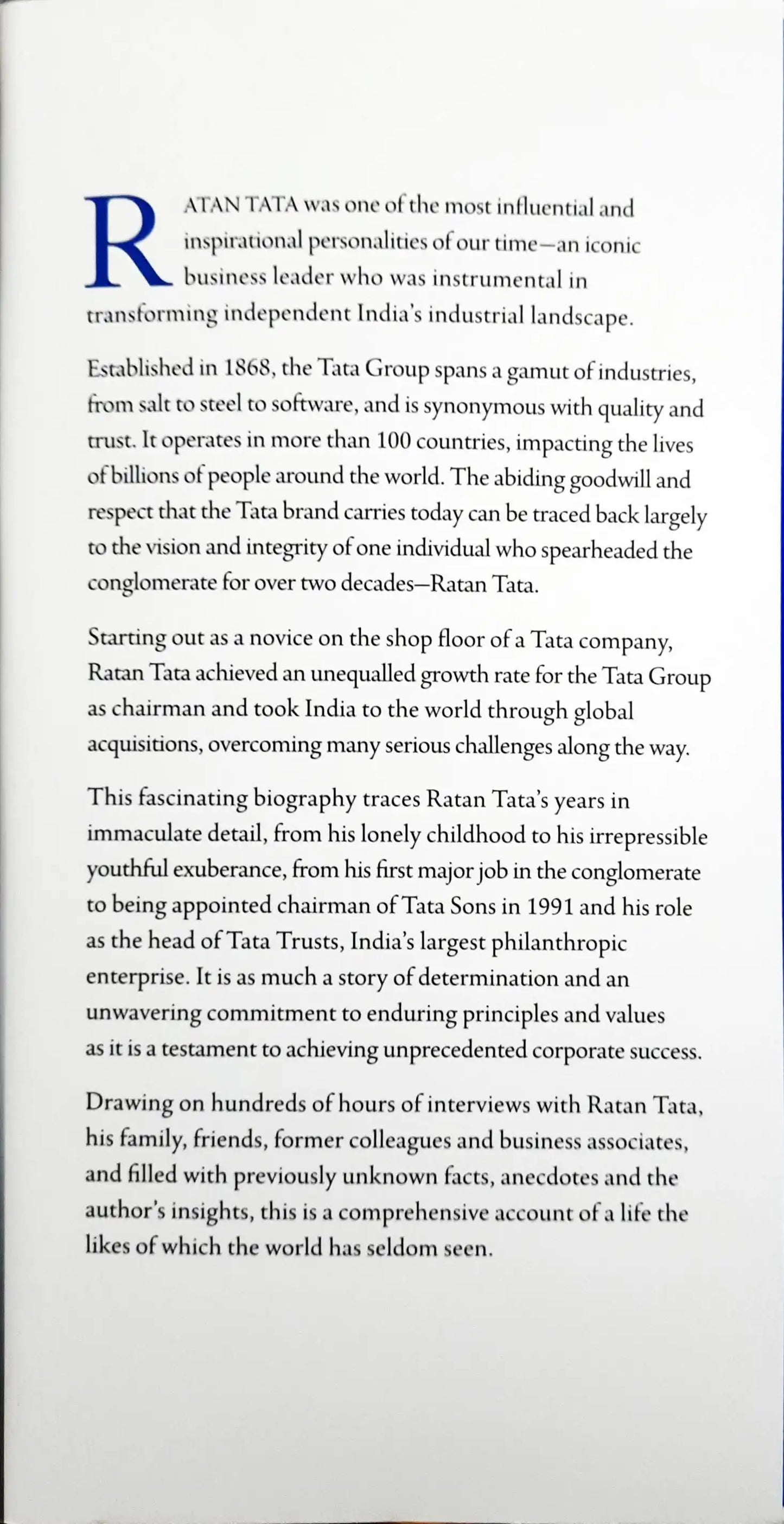 Ratan Tata: A Life