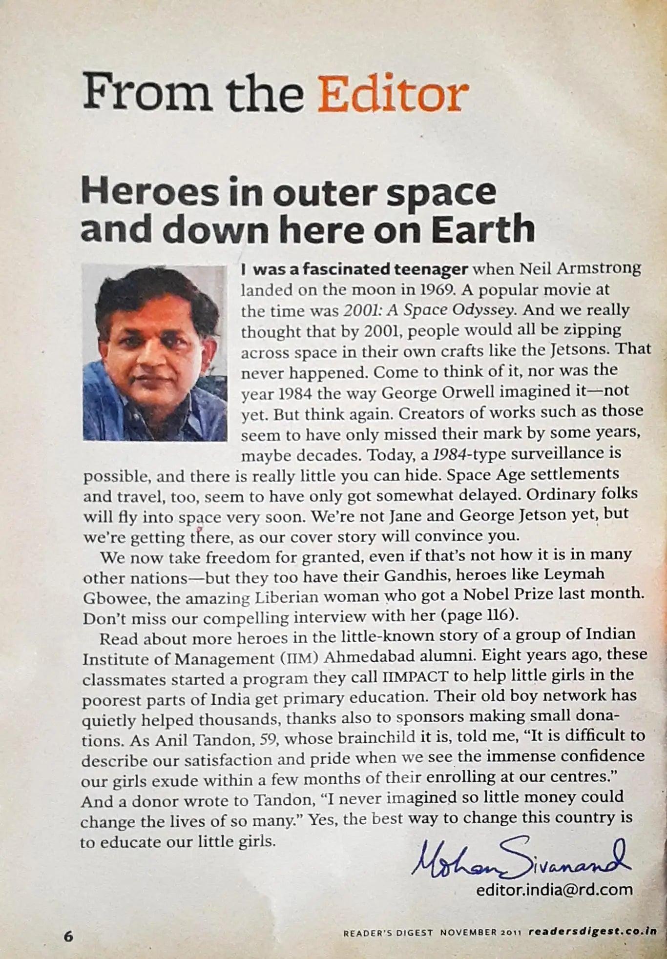 Reader's Digest Magazine : November 2011 (P)