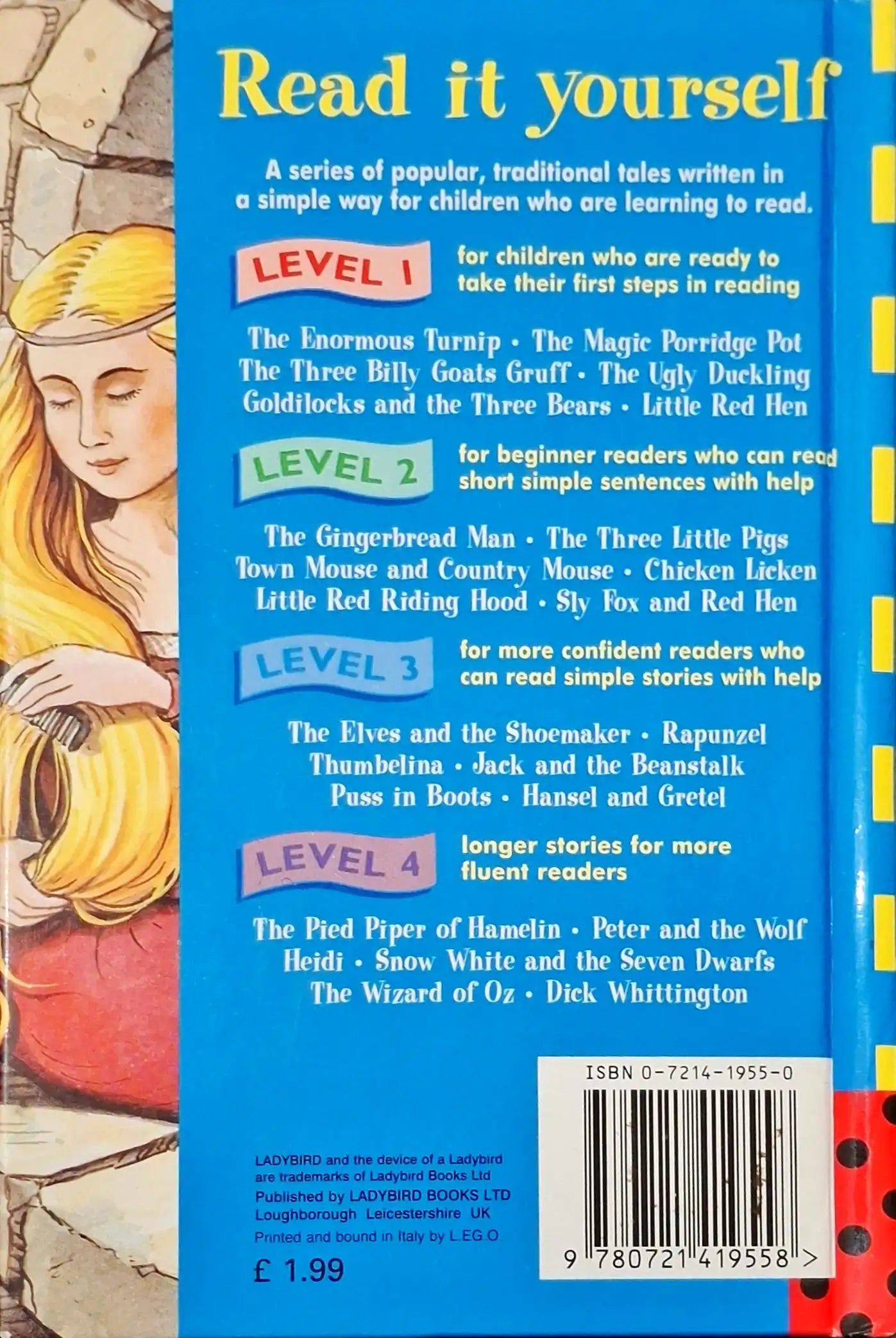 Read It Yourself With Ladybird Level 3 : Rapunzel (P)