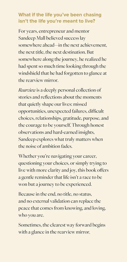 Rearview: Stories from My Life on Managing the Self