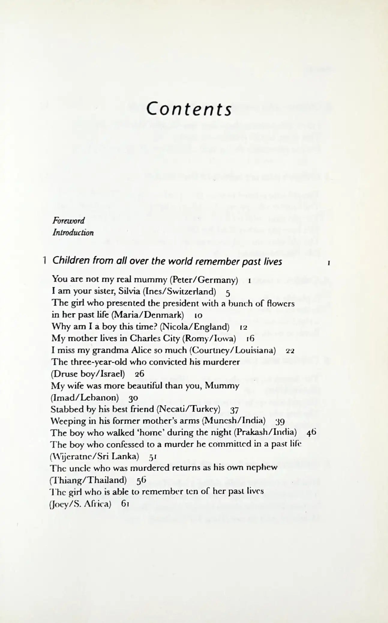 Reincarnation: True Cases of Children Who Have Lived Before