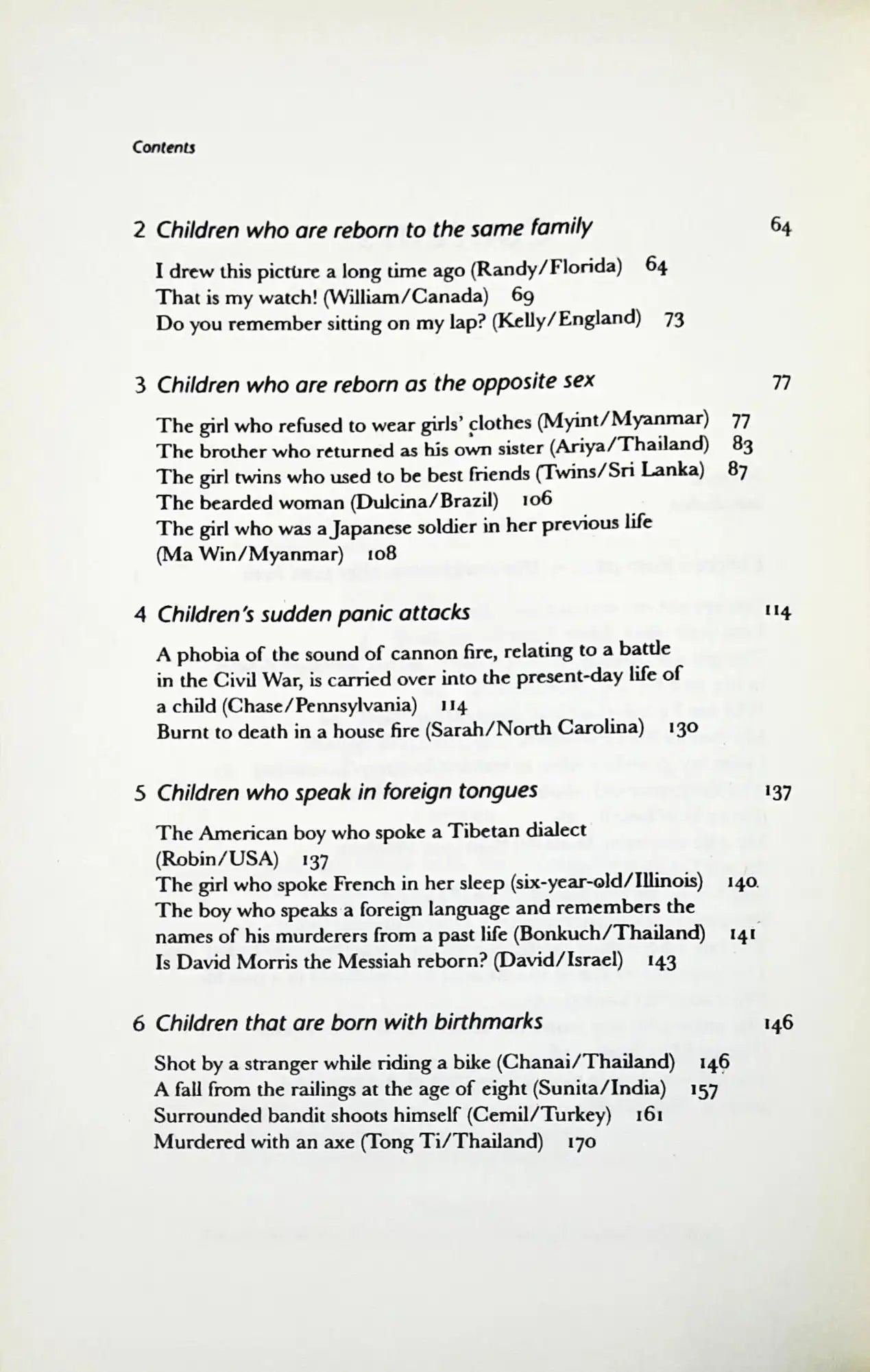 Reincarnation: True Cases of Children Who Have Lived Before