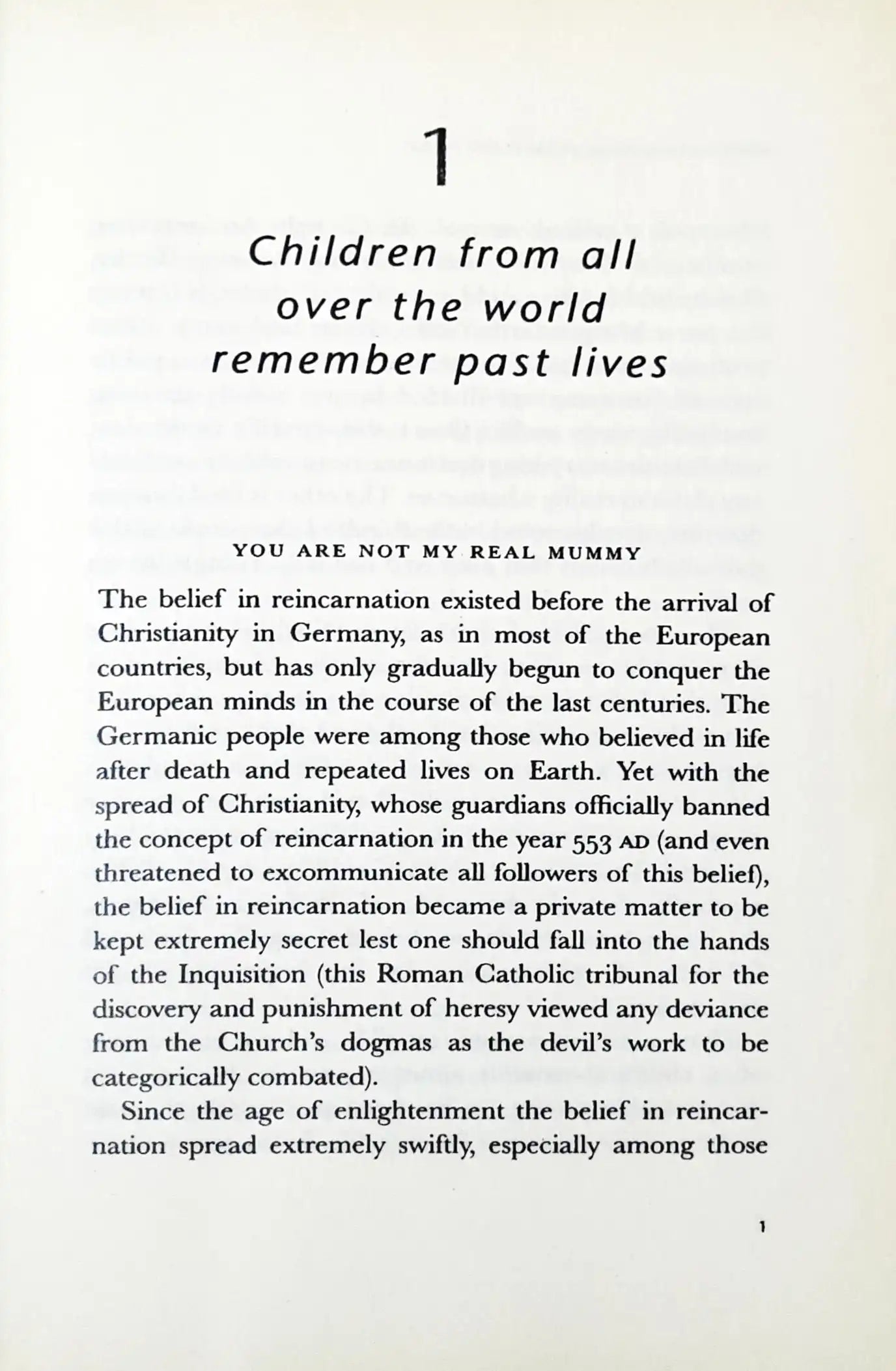 Reincarnation: True Cases of Children Who Have Lived Before