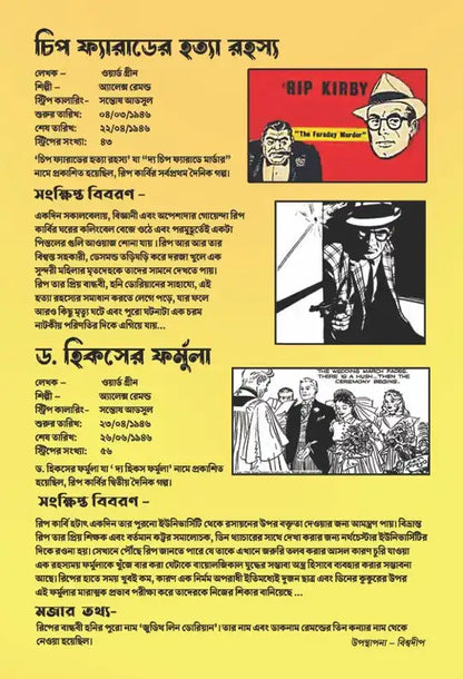 Rip Kirby : Chip Faraday Murder | Bengali