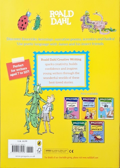 Roald Dahl's Creative Writing With James And The Giant Peach How To Write Phenomenal Poetry