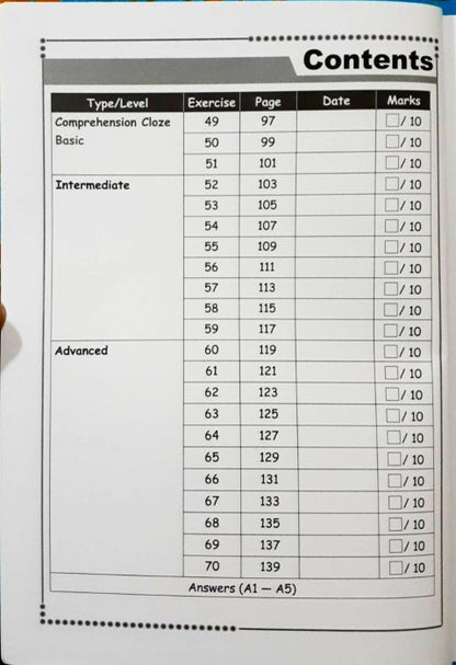 SAP Conquer Cloze For Primary Level Workbook 3