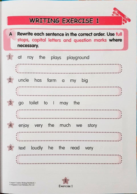 SAP Conquer Creative Writing Primary Level Workbook 1