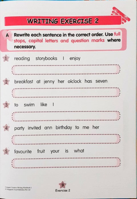 SAP Conquer Creative Writing Primary Level Workbook 1