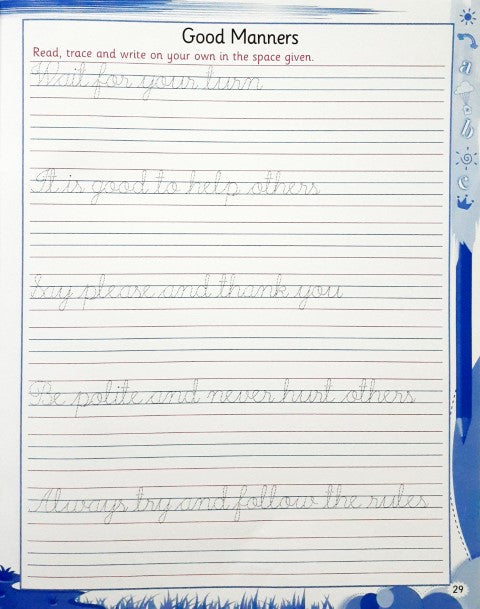 Good Words To Write In Cursive Cursive Writing - Words & Sentences – Books and You