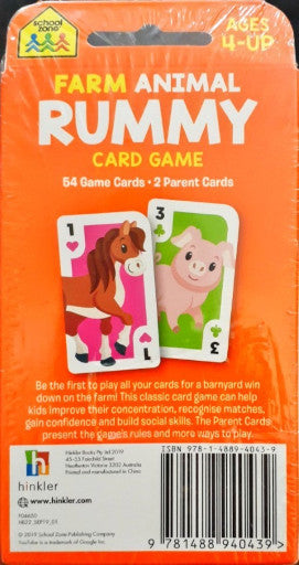 Farm Animal Rummy Card Game