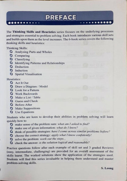 SAP Mathematics Thinking Skills & Heuristics Primary 6