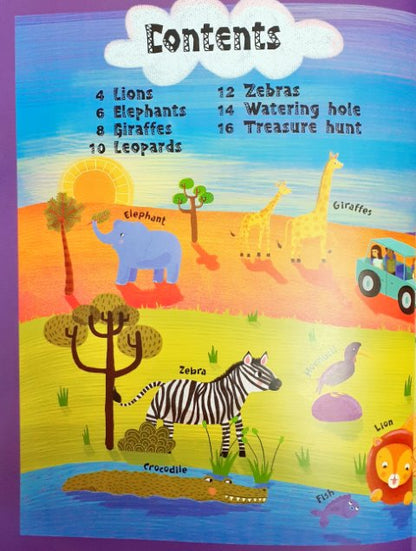 Safari Animals Sticker Book (Scribblers Fun Activity)