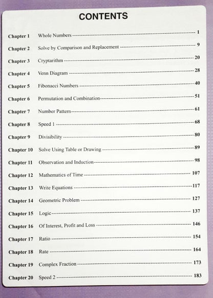 SAP Maths Olympiad Advanced Secondary Level