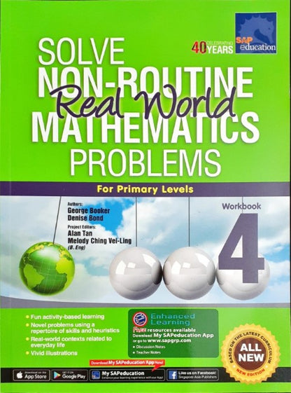 SAP Solve Non Routine Real World Mathematics Problems Primary Levels Workbook 4