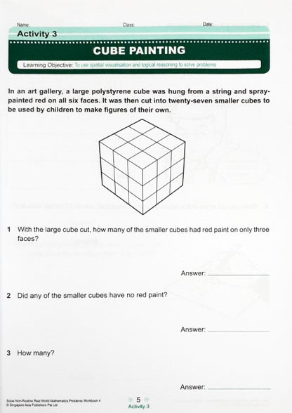 SAP Solve Non Routine Real World Mathematics Problems Primary Levels Workbook 4