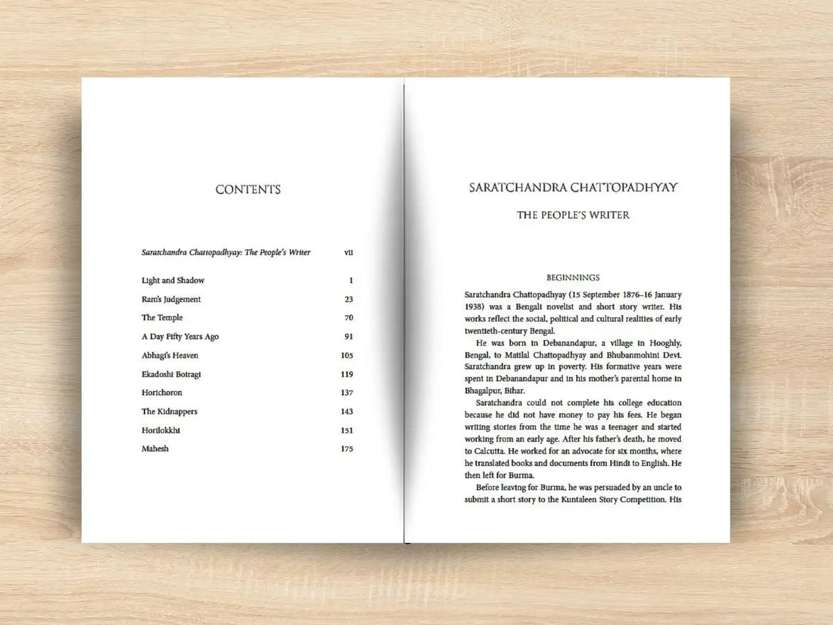 Saratchandra Chattopadhyay : Selected Stories