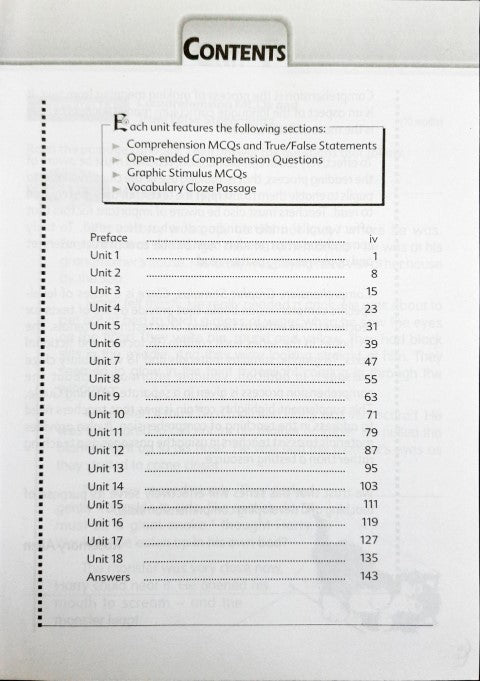 Comprehension Graphic Stimulus Cloze Primary 3