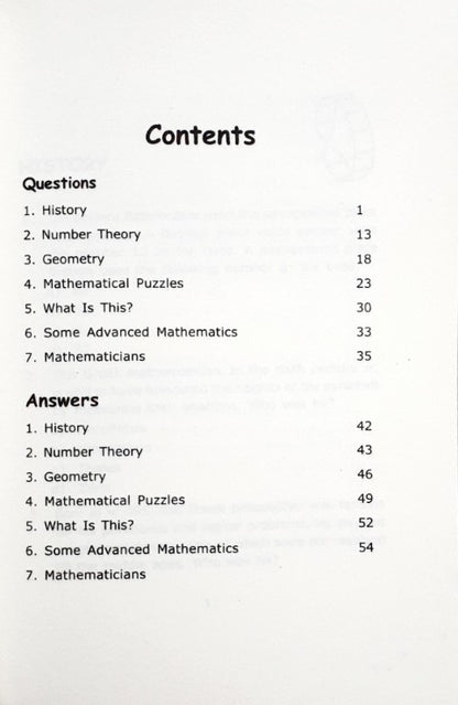 Scholastic Quiz: Maths