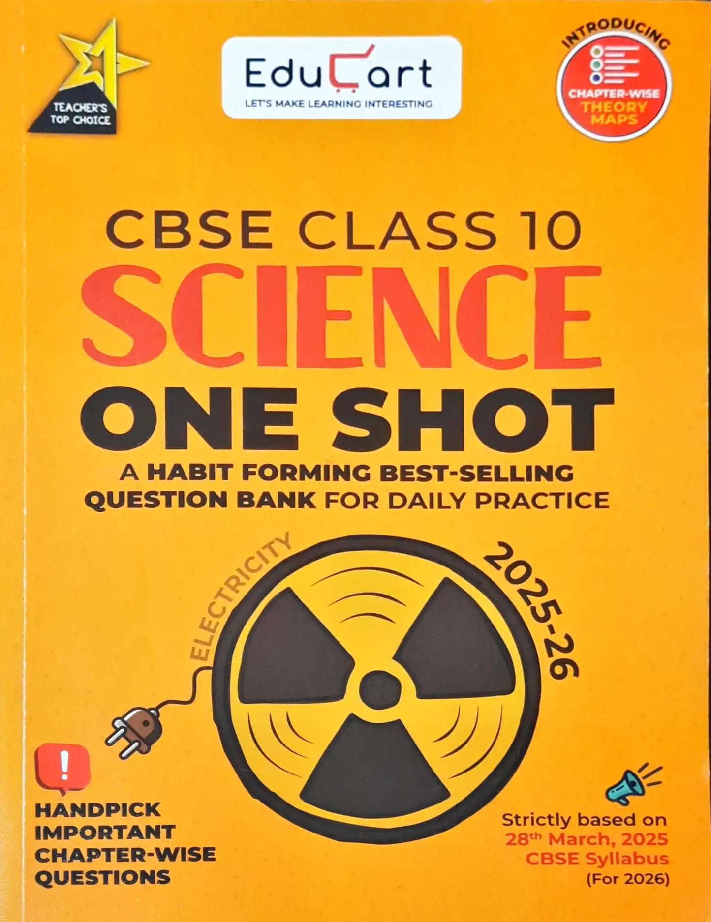 Educart One-shot Science CBSE Class 10 Question Bank 2025-26
