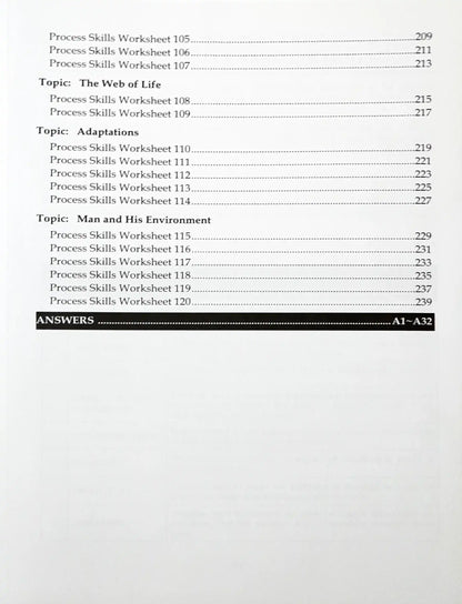 SAP Science Process Skills for PSLE
