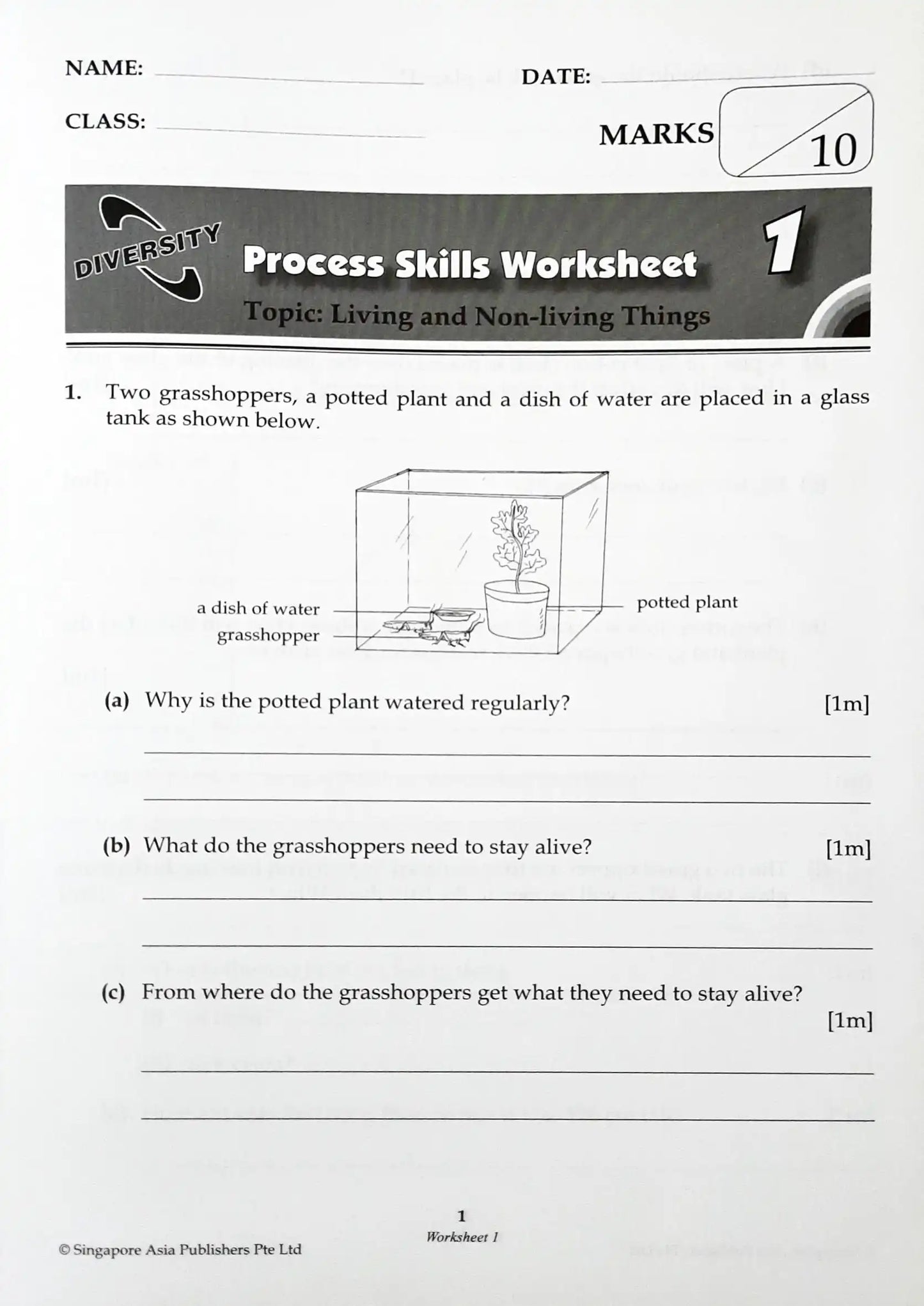 SAP Science Process Skills for PSLE