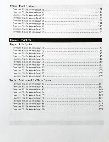 SAP Science Process Skills Lower Block 3/4