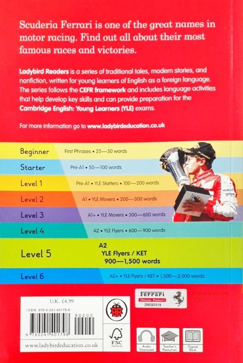 Ladybird Readers Level 5 Scuderia Ferrari Famous Races