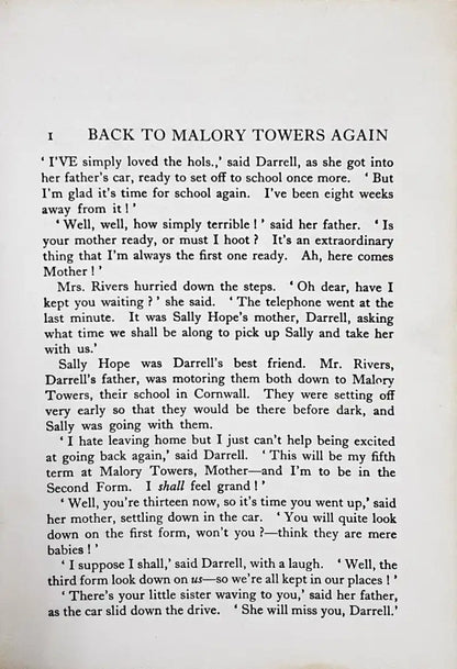 Malory Towers #2 Second Form At Malory Towers (HC) (P)