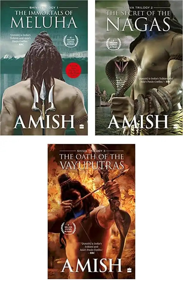 Shiva Trilogy Set of 3 Books The Immortals of Meluha The Secret of the Nagas The Oath of the Vayuputras (P)