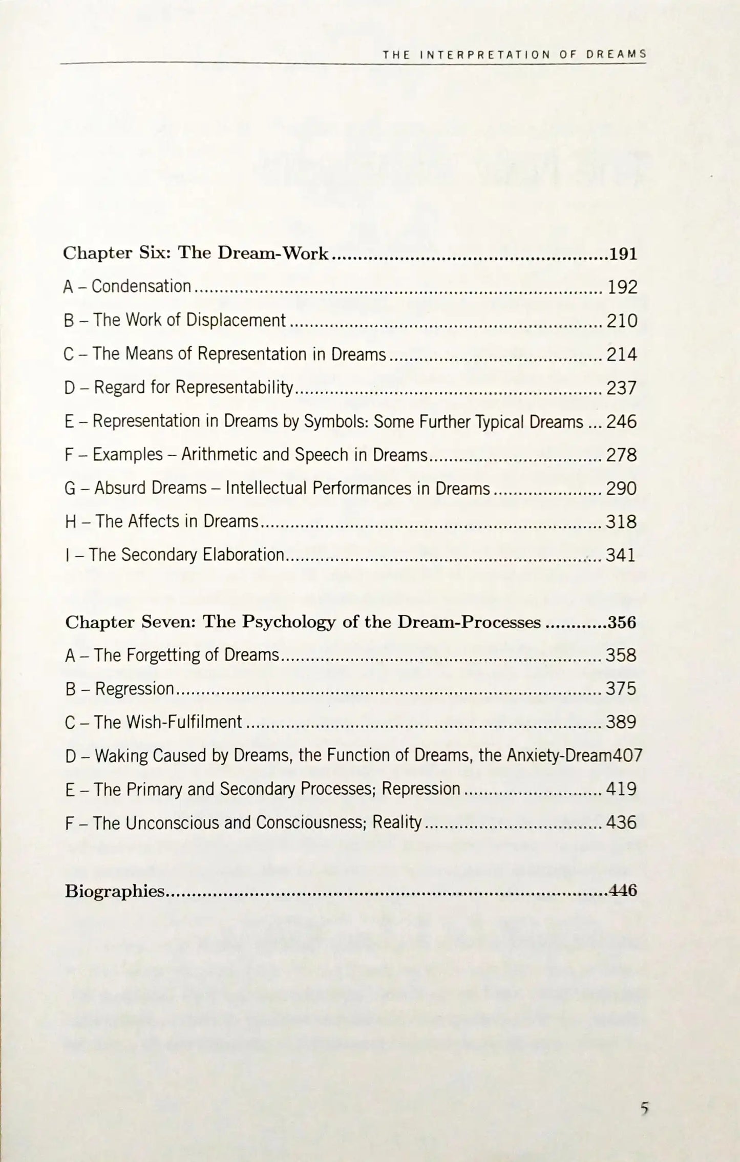 The Interpretation of Dreams
