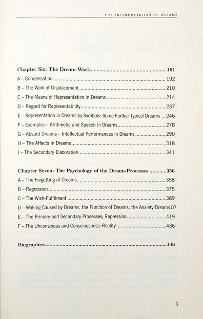 The Interpretation of Dreams